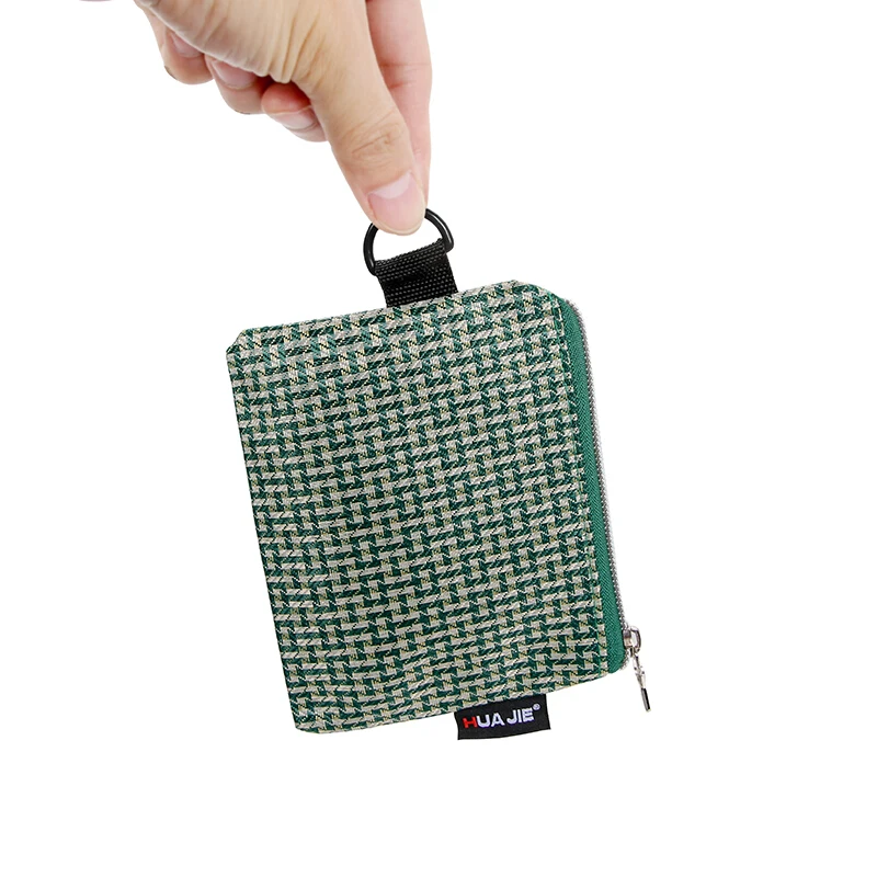 Водонепроницаемая сумка из холста для файлов A6 с молнией для хранения карточек, записных блокнотов и бумаги, случайный цвет.