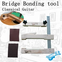 classical guitar bridge tool hand made hard maple wood iron deep throat clamp for guitar bridge f shape wood fixture woodwork