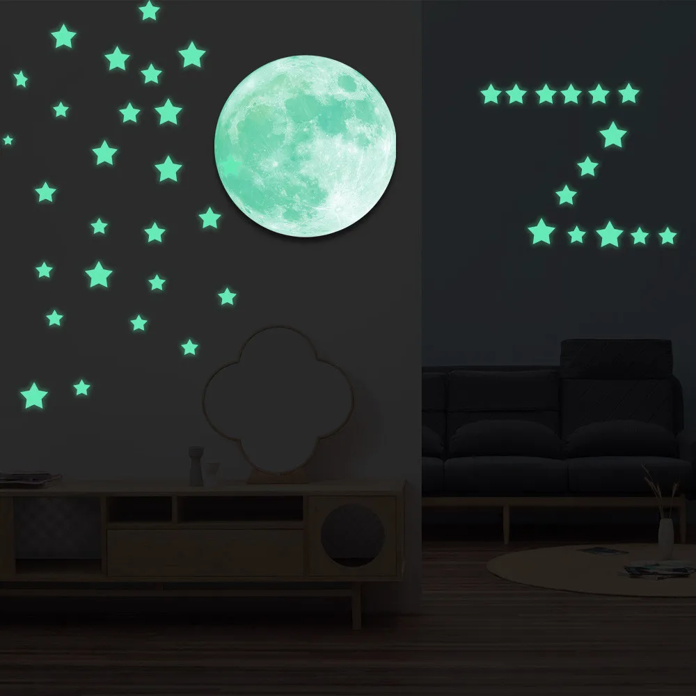 Фосфоресцентная Люминесцентная 3D стерео настенная наклейка постер потолочные