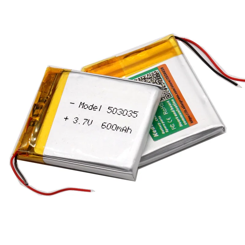 503035 3 7 V 500mAh литий полимерный аккумулятор 7V Вольт Li po ion Lipo батареи для DVD GPS