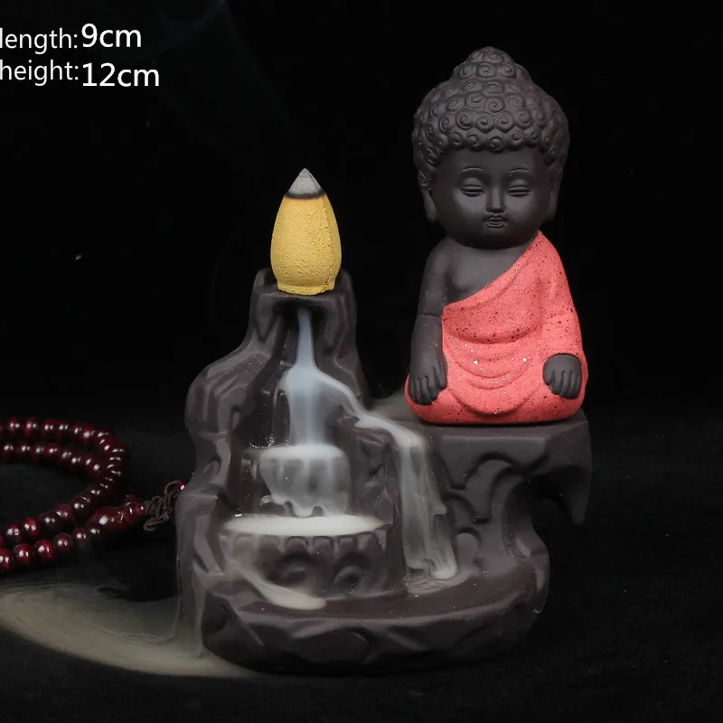 Творческий дом Декор маленький монах кадило керамика обратного потока
