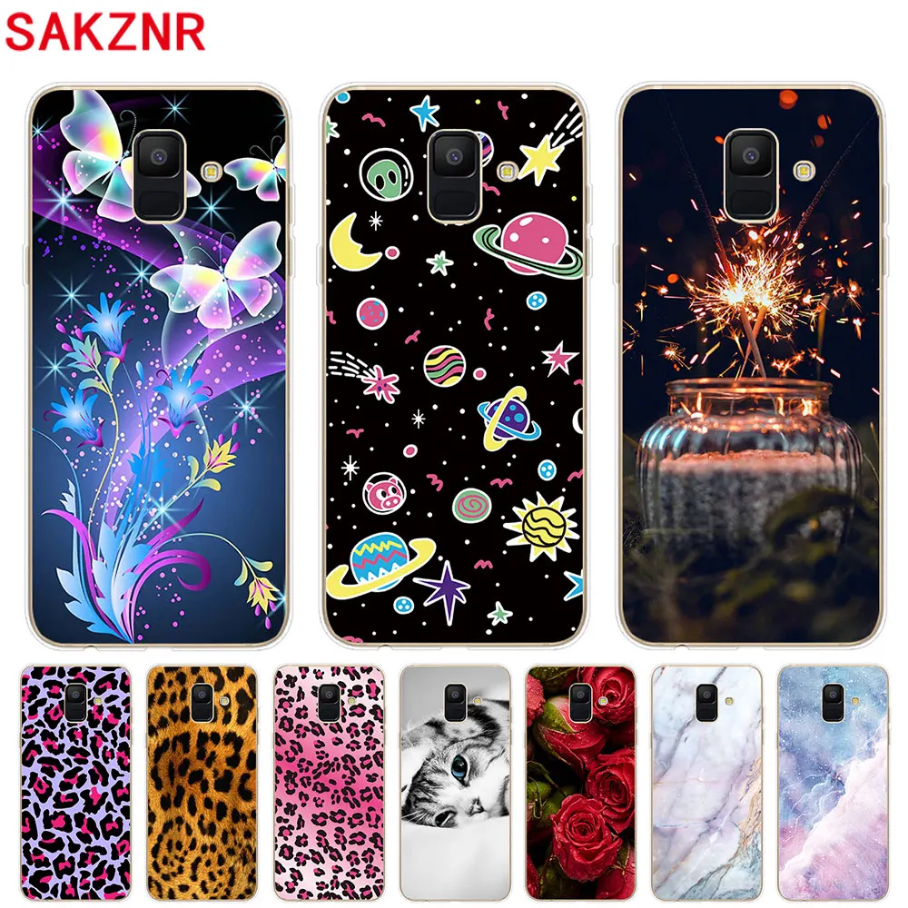 Для samsung Galaxy A6 2018 5 6 &quotчехол прозрачные с рисунком Коке Мягкий силиконовый чехол