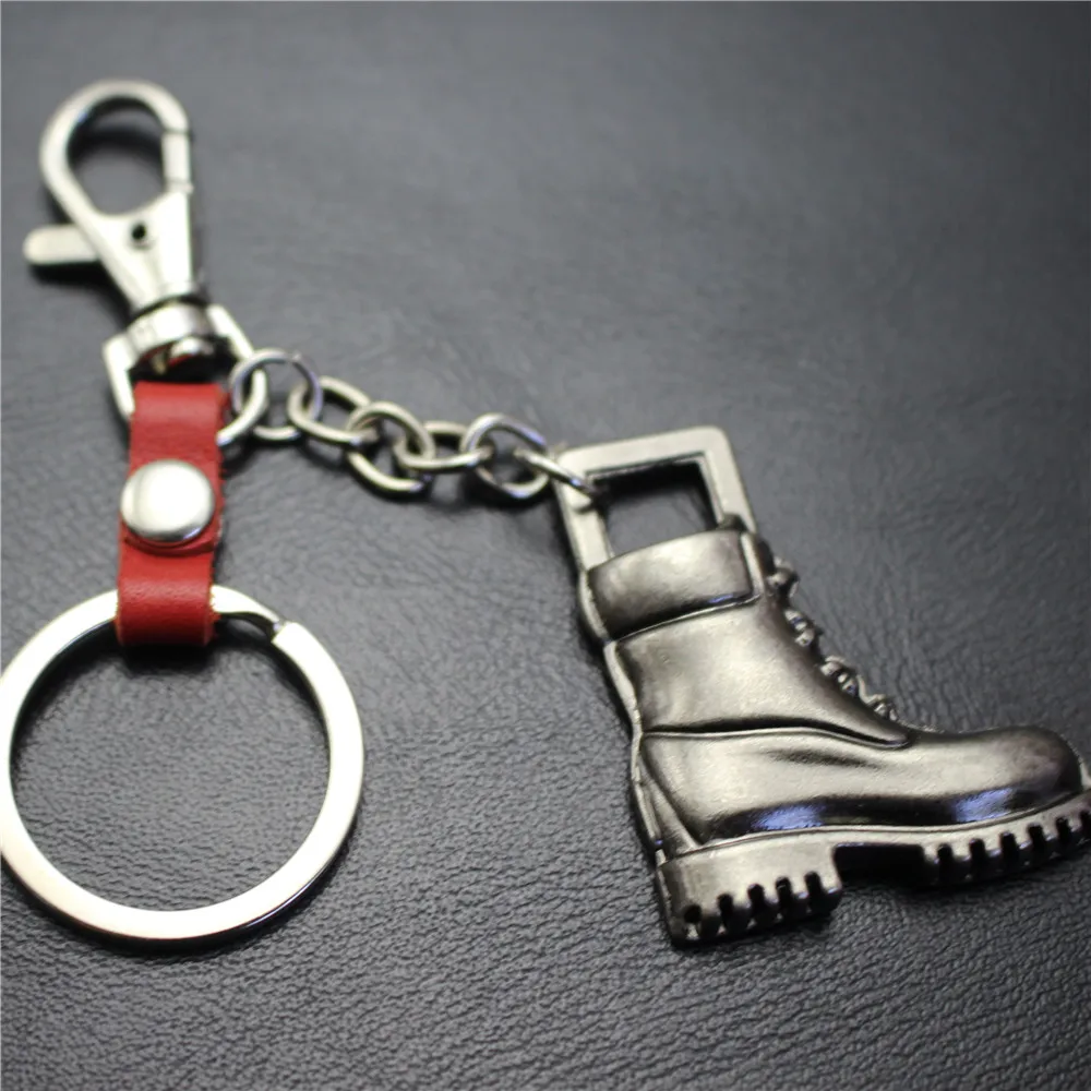 Винтажные стильные военные сапоги из сплава кожаный брелок для ключей
