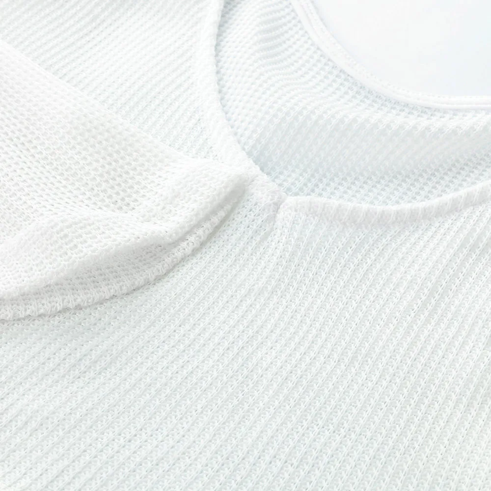 Womail Women Casual Long Sleeve Knit Loose Pullover V-neck knitwear crop top sweater jersey mujer invierno 708#3 | Женская одежда