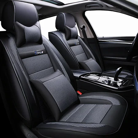 Gray Luxury Комплект универсальных чехлов для автомобильных сидений для chevrolet Sonic пригородный Тахо трекер trailblazer траверс trax вольт - Название цвета: Gray Luxury