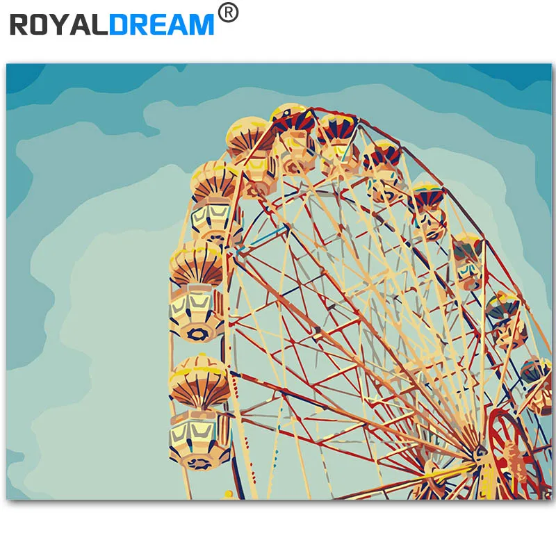 

Набор для рисования по номерам на холсте колесо обозрения