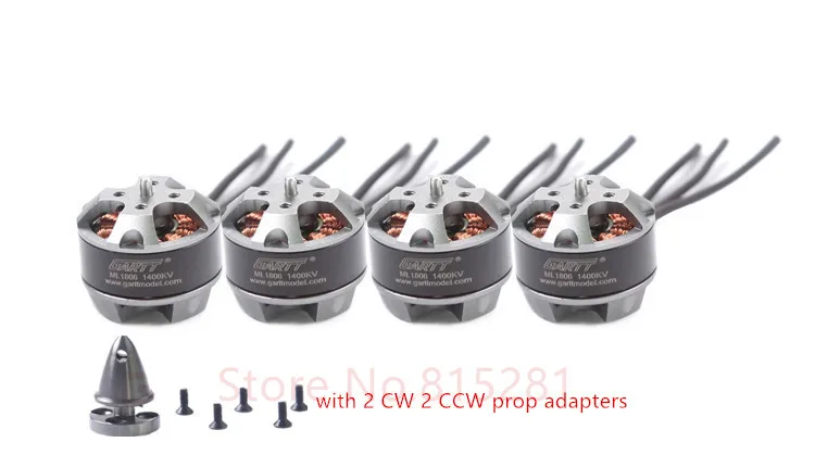 Бесщеточный двигатель Gleagle ML 1806 1400KV с адаптером для квадрокоптера QAV 180 210 250