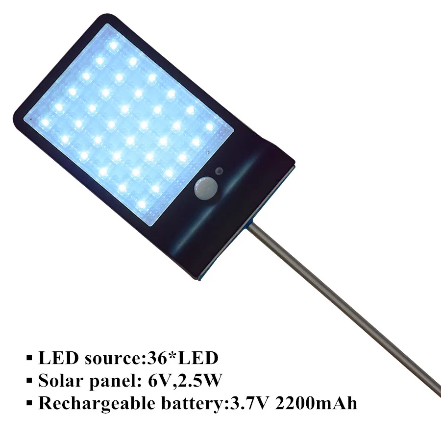 Солнечный свет безопасности с датчиком движения 36 светодиодный садовый
