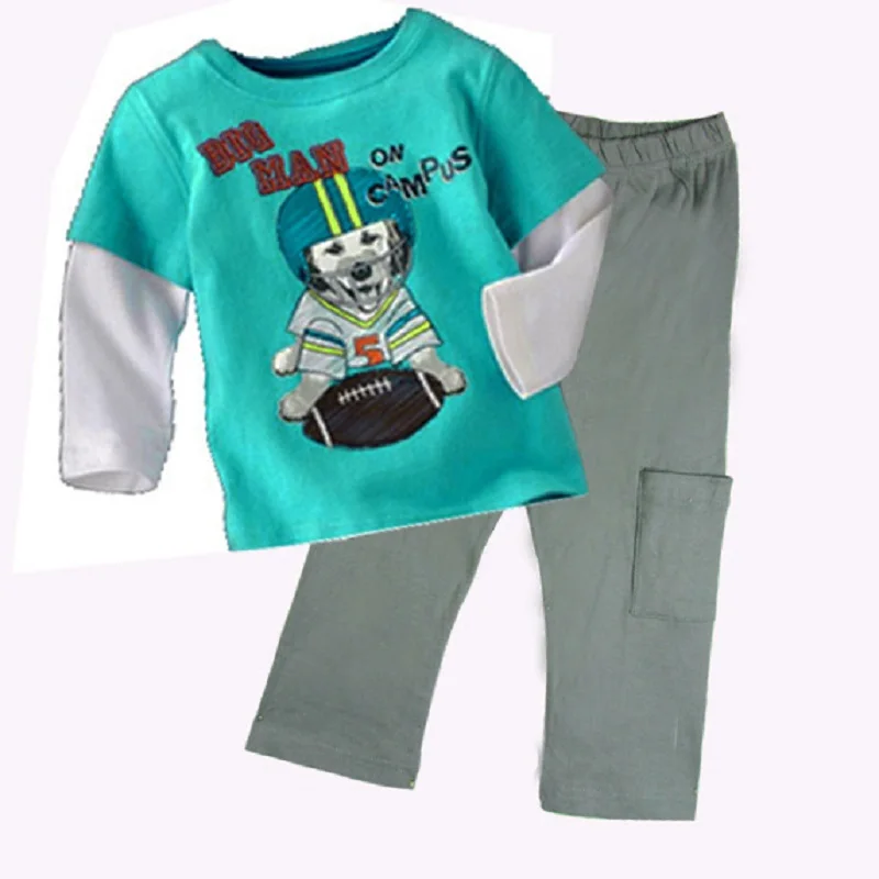 Такси одежда для маленьких мальчиков костюмы модель 100% хлопок детская комплекты