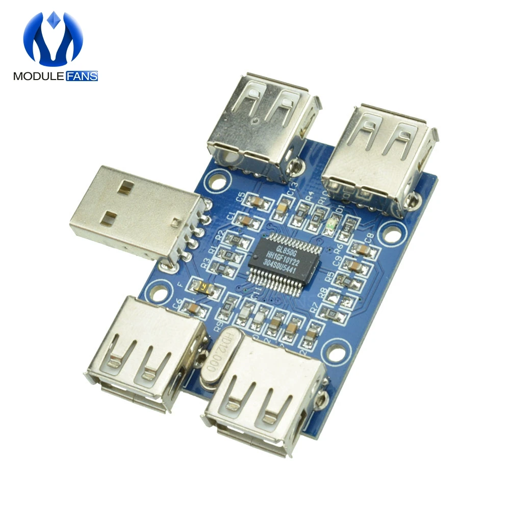DC 5V usb хаб USB2.0 HUB концентратор 4 муфтовый стыковочный USB плата расширения Модуль Diy