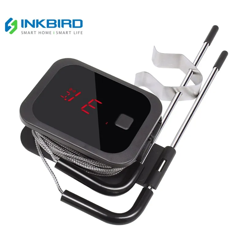 Inkbird Цифровой приготовления Bluetooth беспроводной гриль мясо печь барбекю еда термометр C/F с 2 нержавеющая сталь зонды и бесплатное приложение