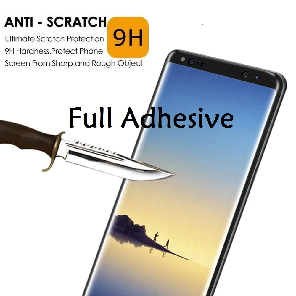 Защитное стекло 3D Full Glue с клеевым слоем для Samsung Galaxy Note9 S9Plus S10plus S20 Note10 и комплекта Note 8 S8 Plus.