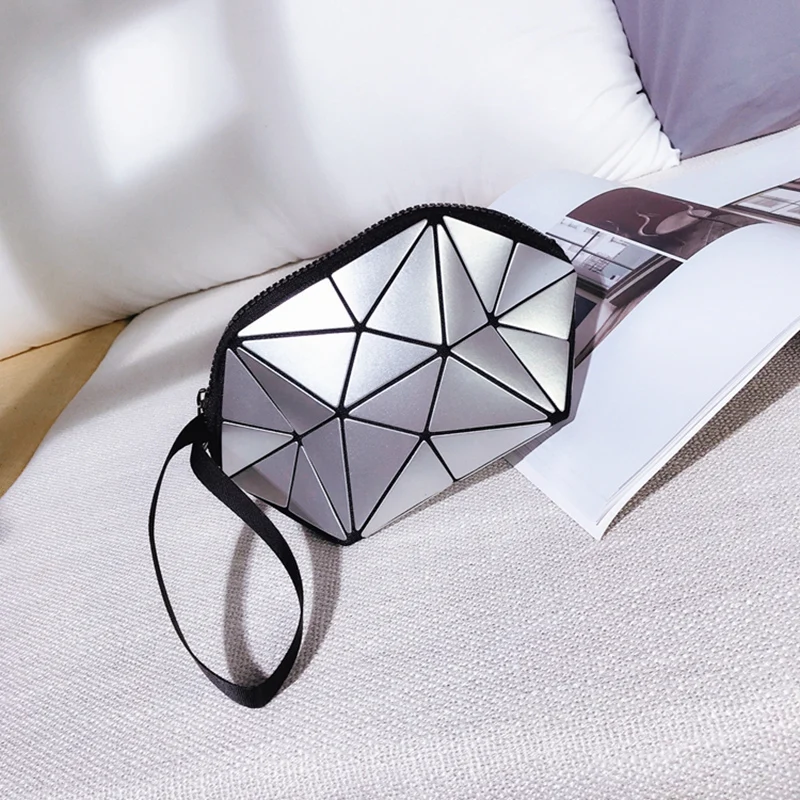 Женский кошелек в стиле хип-хоп из искусственной кожи с геометрическим рисунком