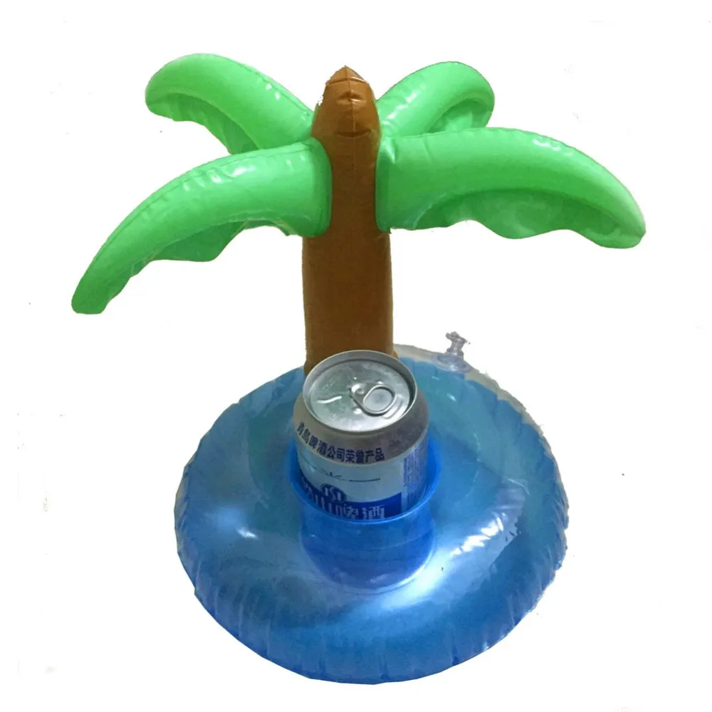 12 шт./упак.! Надувные плавающие подставки для напитков в виде кокосовой пальмы