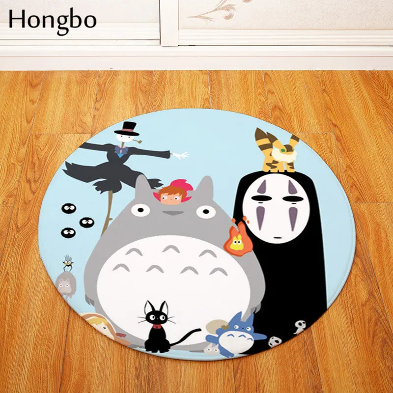 Hongbo фланелевые Противоскользящие коврики Totoro Cat милый Прямоугольный Коврик с