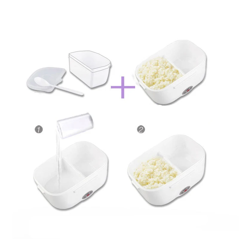 Портативный 220V Электрический Коробки для обедов штепсельная вилка европейского