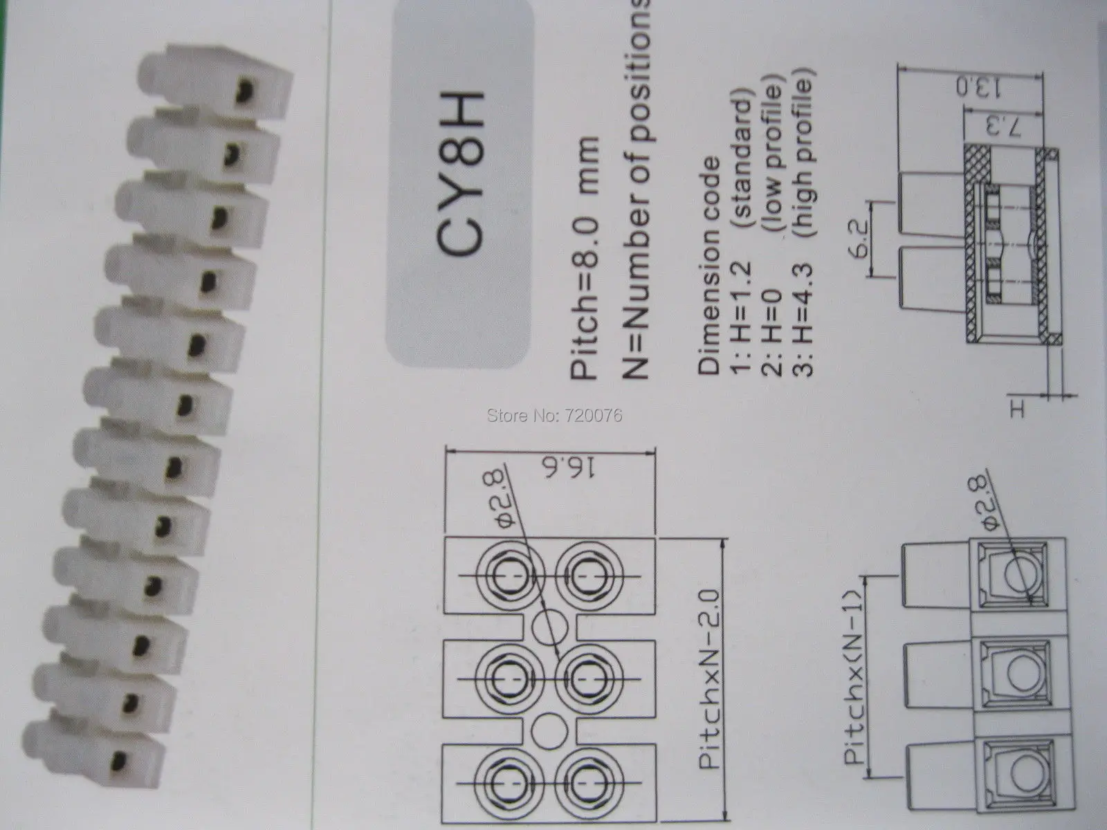 20 шт. коннекторы для клеммной колодки 8 0 мм|terminal blocks wire connector|wire connector typeswire terminal |