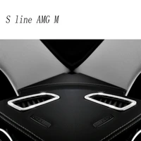 car styling front air outlet of the air conditioner accessories metal diamond stickers cover trim for mercedes benz c class w205