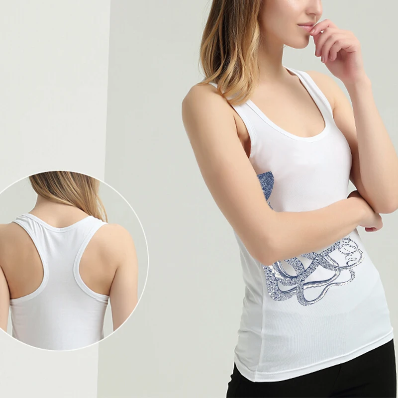 Женские топы на бретельках с изображением осьминога из мультфильма повседневные