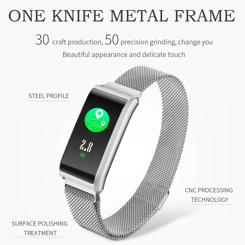 2018 Новый трендовый продукт Высокое качество Android ios Женский Смарт браслет с