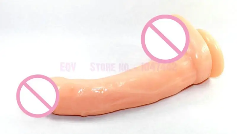 Мягкий фаллоимитатор длиной 27 см силиконовый реалистичный пенис большой на