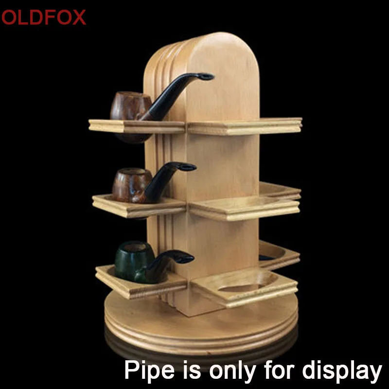 Вращающаяся подставка для табачных труб из массива дерева|pipe stand|tobacco pipe rackpipe rack |