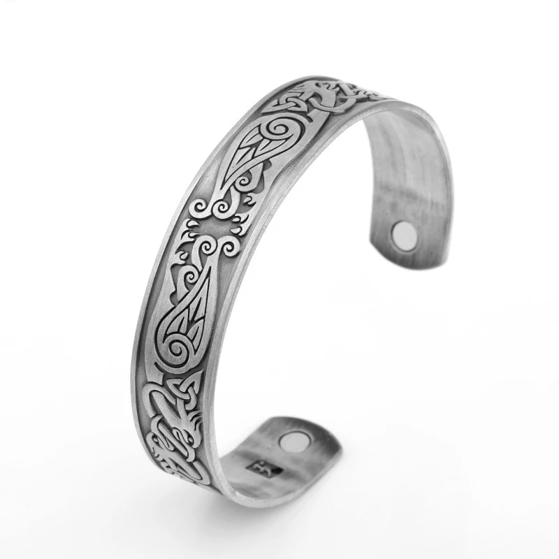 

Nordic Viking Raven Retro Bracelet New Europe and America Phoenix Big Brand Men and Women Wrist Pulse Bracelet