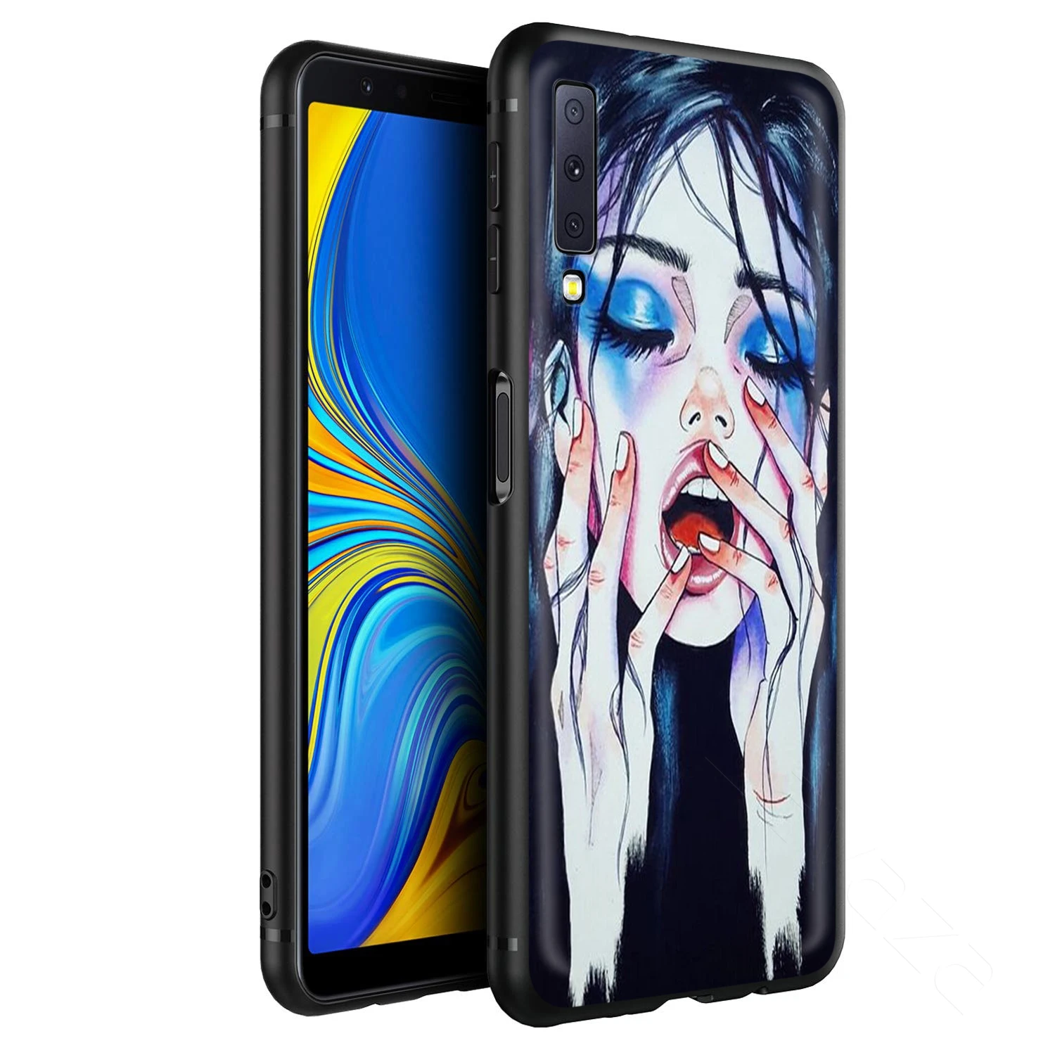 Чехол с абстрактным изображением девушки для Samsung Galaxy S20 S10 S9 S8 S7 S6 Plus Note 9 8 M30 M20 M10 Edge