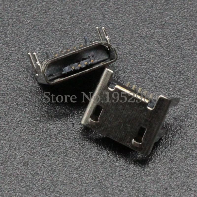 10 шт. разъёмы Micro USB 5 контактов 4 ножки|4 pin connector pcb|4 female connector4 |