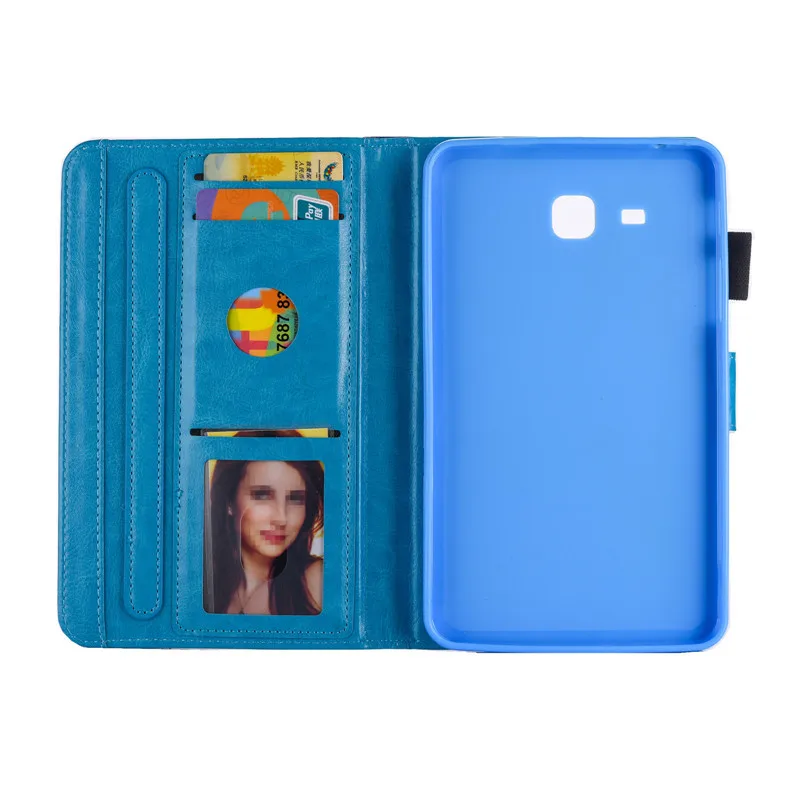

For Samsung Galaxy Tab A 7.0 SM-T280 SM-T285 Cute Cartoon Beach Painted PU Leather Flip Cover Case For Samsung T280 T285