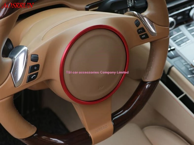 3 цвета на выбор, модифицированный Автомобильный декоративный круг для PORSCHE cayenne Panamera S 911 Boxster 3D стикер