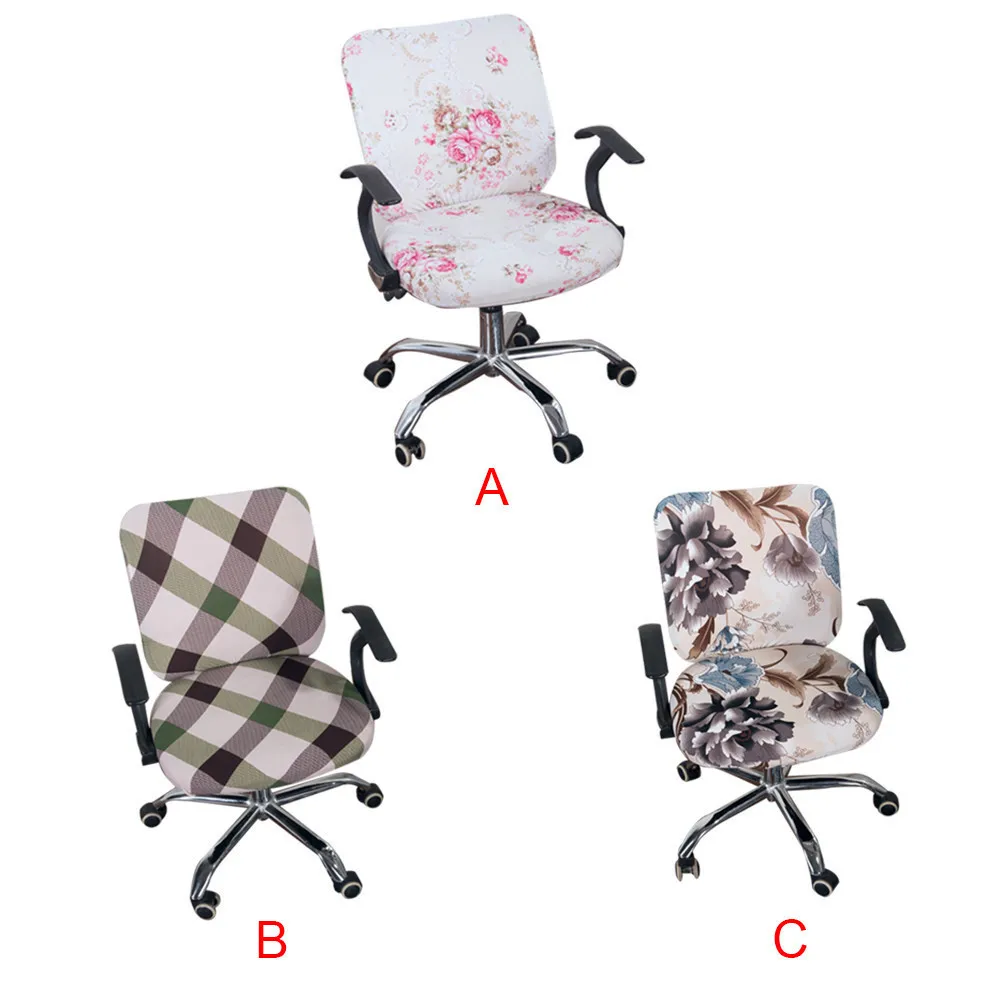 Покрытия для офисных стульев спандекс компьютер чехол кресла с цветочным