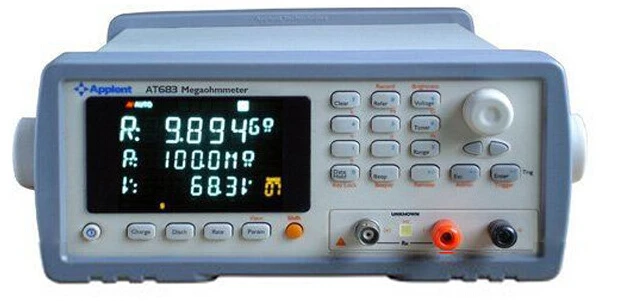 مقياس مقاومة العزل العالي AT683 ، 100kOhm-10TOhm ، جهد الإخراج 1V-1000VDC
