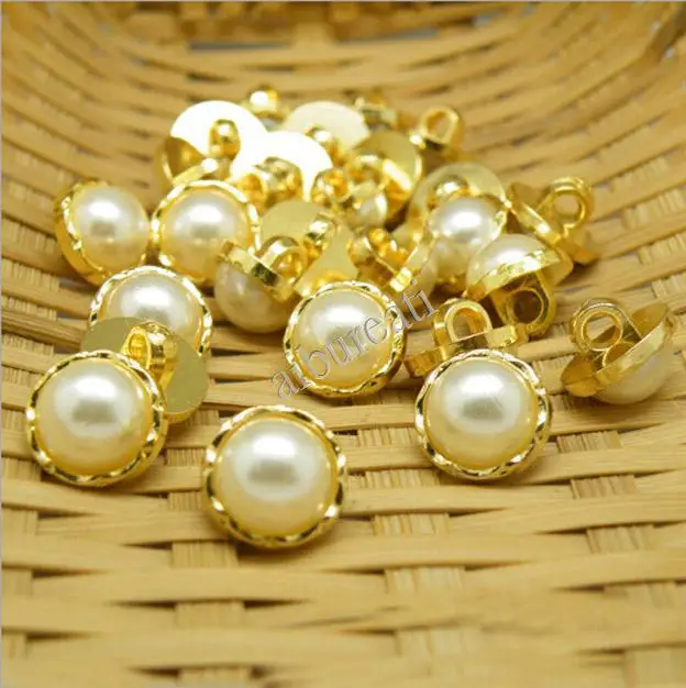 20 шт. модные пластиковые золотые жемчужные пуговицы|gold sewing buttons|sewing buttonspearl buttons |