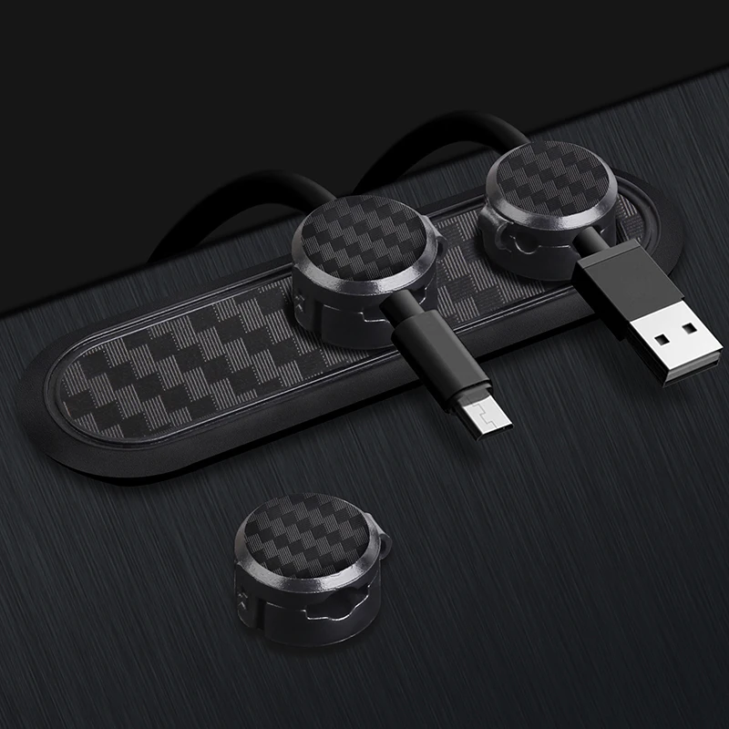Автомобильный держатель для USB кабеля зарядного устройства зажим аккуратный