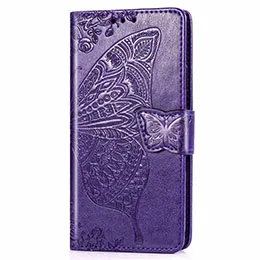 Butterfly Purple Чехол-кошелек для Xiaomi mi 9 SE 8 Lite, модный кожаный чехол-книжка для Xiao mi, Red mi, Note, 7, Pro, 5,6, 6A, Plus, чехол - Цвет: Butterfly Purple