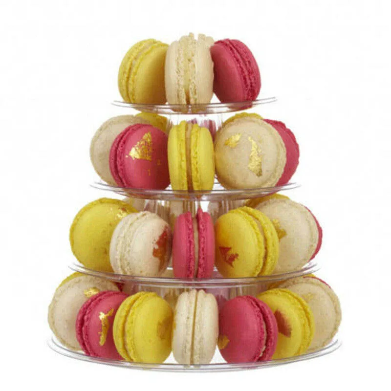 Простая в использовании 4 слоя Macaron подставка акриловая на витрину пластиковая