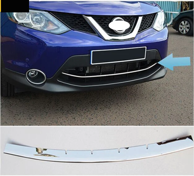 Горячее предложение! Распродажа! для Nissan Qashqai Chrome спереди нижней сетки решетка решетки крышка отделка гвардии литья