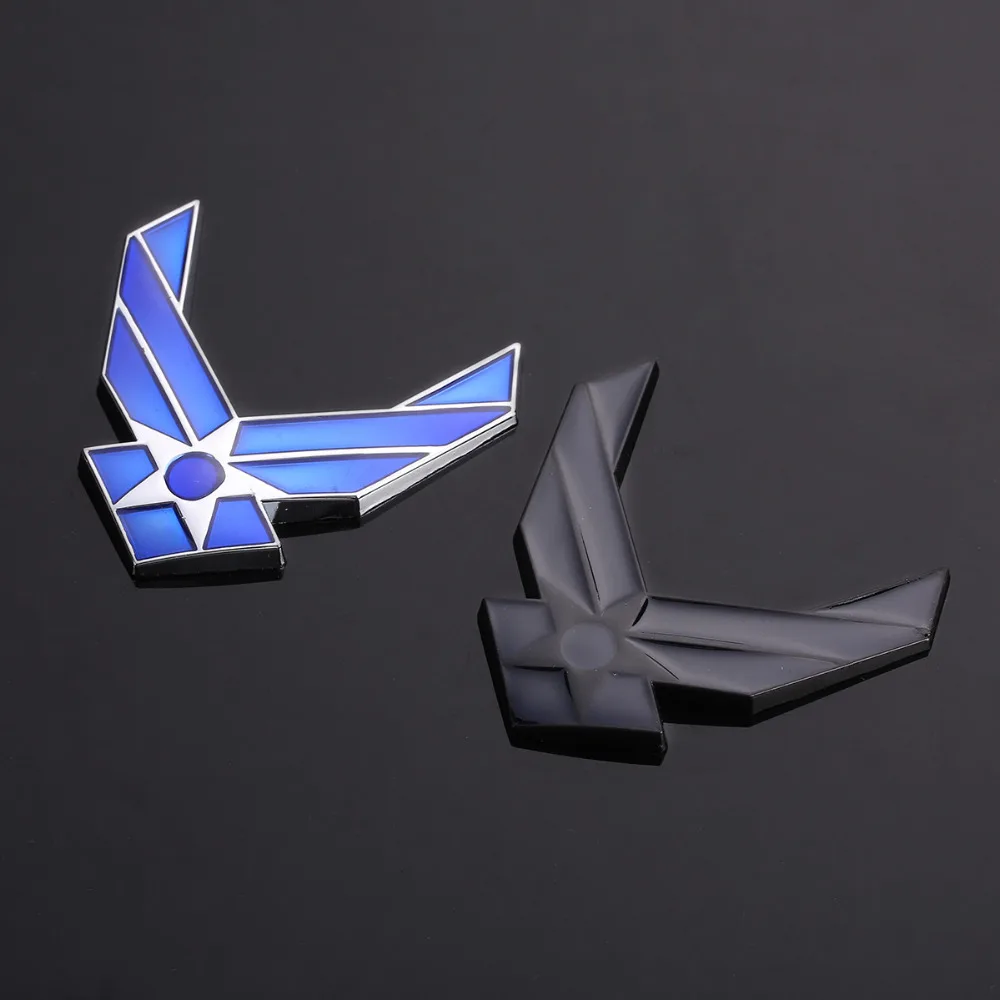 Автомобиль 3D USAF хромированная металлическая эмблема значок на руку Авто модный