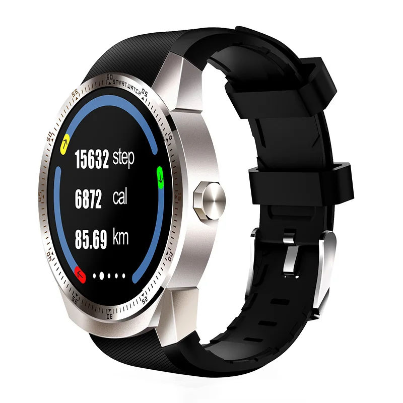 Yulubu Bluetooth K98H умные часы с монитором нагрева умные часы MTK6572A водонепроницаемые с 3g gps Wifi FitnessTracker часы - Цвет: Silver