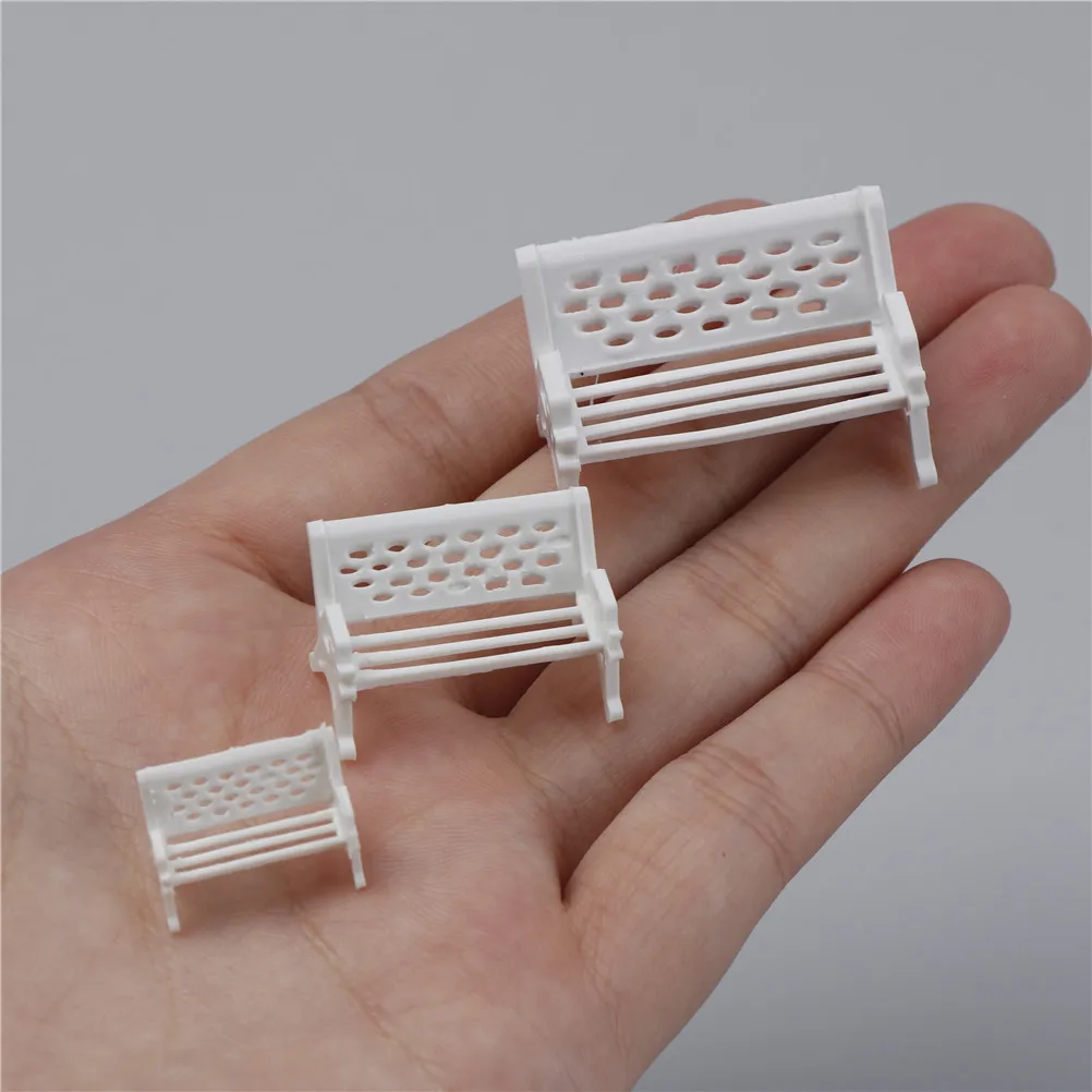 DIY Белая скамейка для парка сиденье в виде бутылки Моха мини стул рукоделия декор