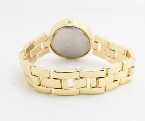 

Luxury Fashion Rhinestone Watches Gold Plated Bracelet Watches Women Ladies Dress Quartz Wrist Watches reloj mujer TW054