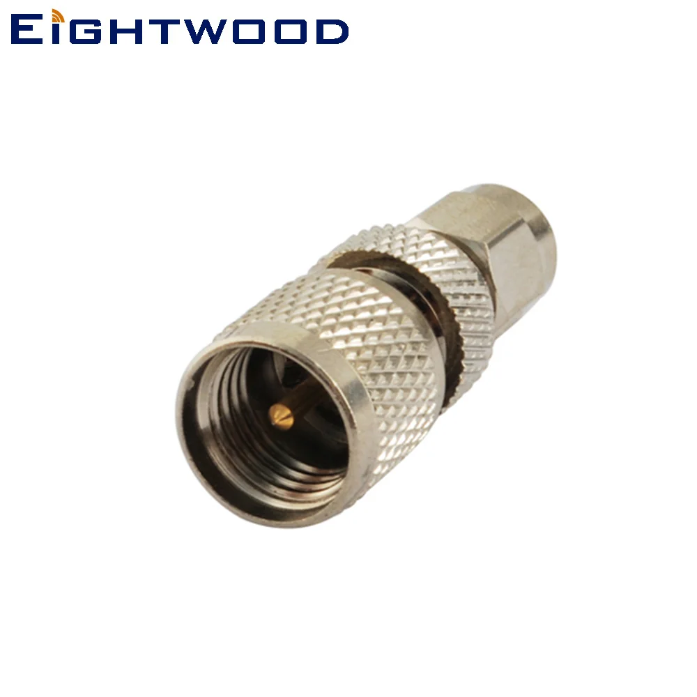 Eightwood 5 шт. мини UHF SO 239 на SMA автомобильный радиоантенный адаптер Mini PL259 штекер