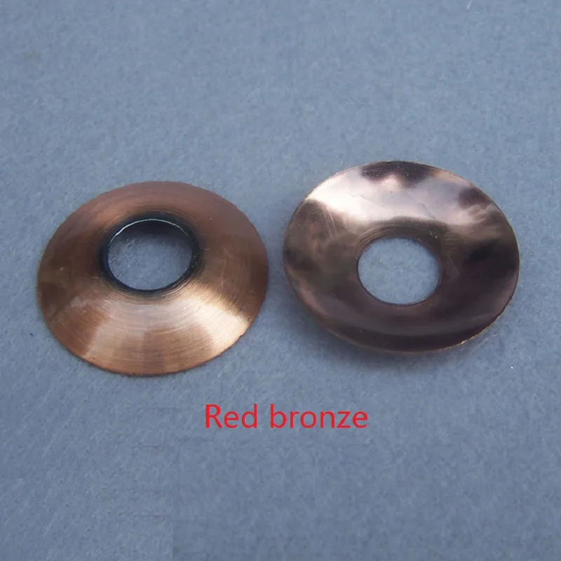 Red bronze 10 шт./лот, 30x4,5 мм, 40x5,5 мм, 50x6,5 мм, 60x7,5 мм, металлическая дуговая крышка, плакированная крышка, летающая тарелка, аксессуары для освещения DIY - Цвет: Red bronze