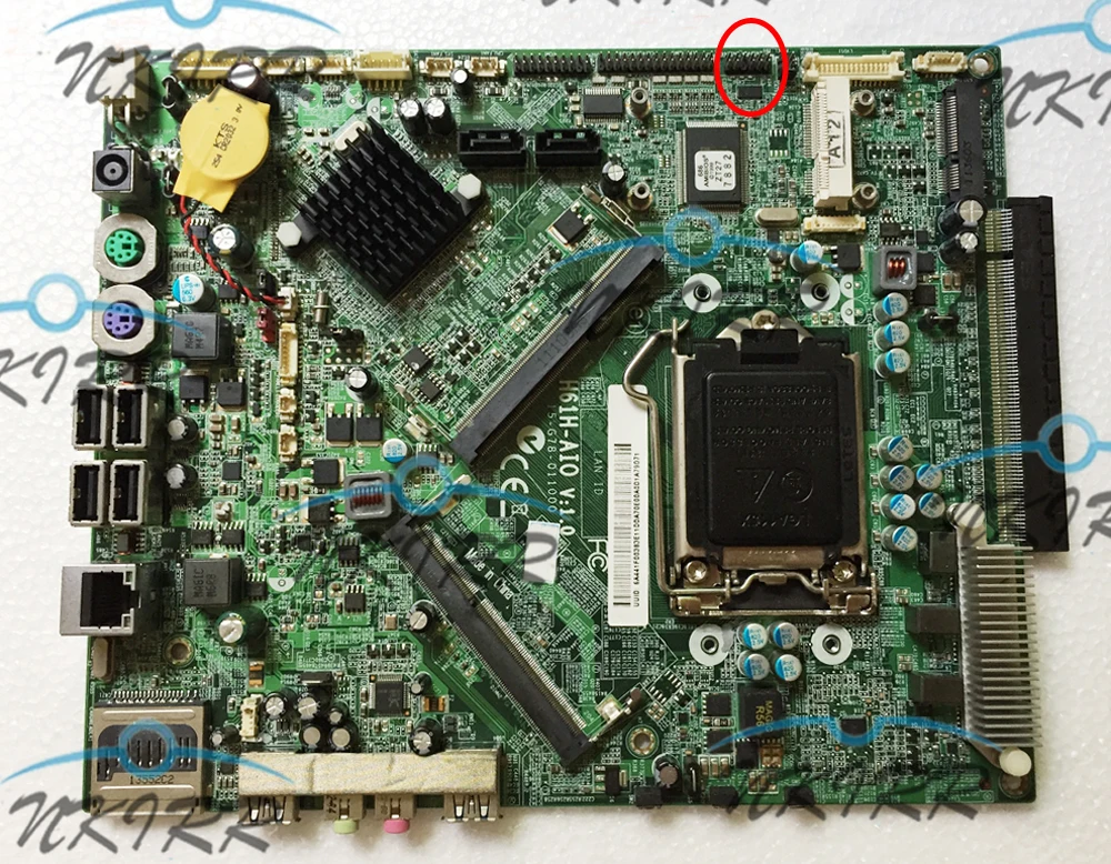H61H AIO V: 1 0 15 G78 011000 DBSGQ07001 DB.SGQ07.001 LGA1155 материнская плата для Acer Aspire Z1620 AZ3620 A410 все в
