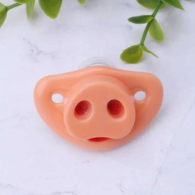Baby Pacifier Dummy Pig Nose Funny Halloween Cosplay Soother Newborn Orthodontic Food Grade Silicone Nursing Nipple Teether Pran | Мать и