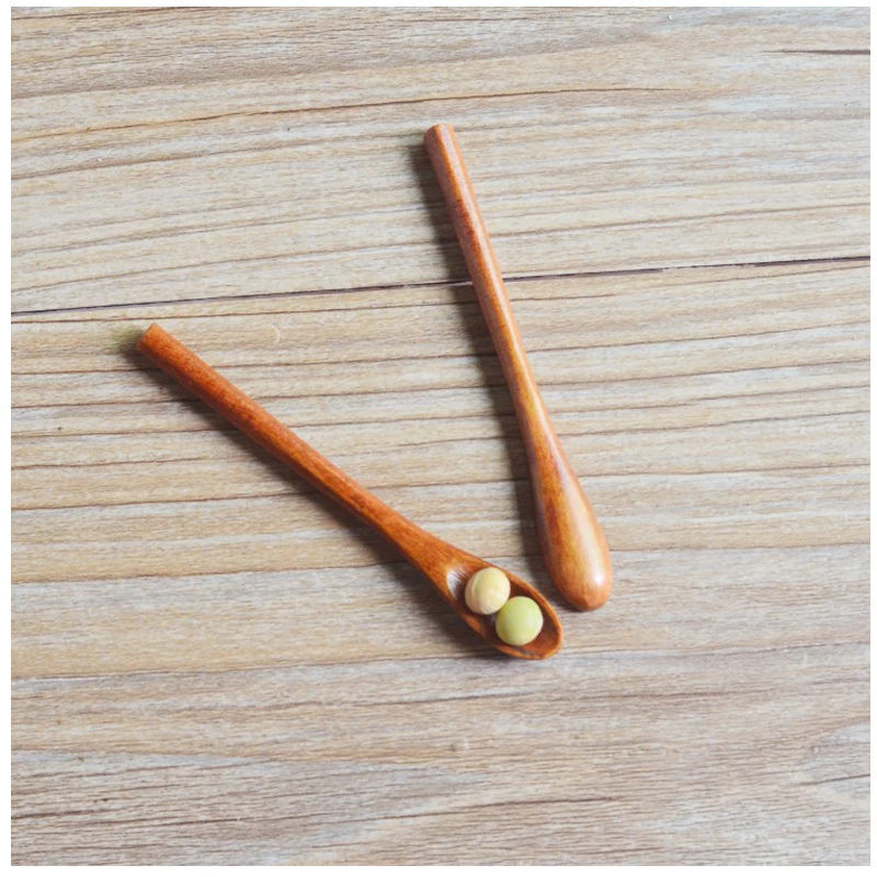Деревянная ложка для специй 9*1 2 см мини супер миниатюрные маленькие деревянные