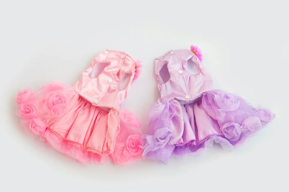 Новое поступление праздвечерние чный дизайн розы платье принцессы для домашних