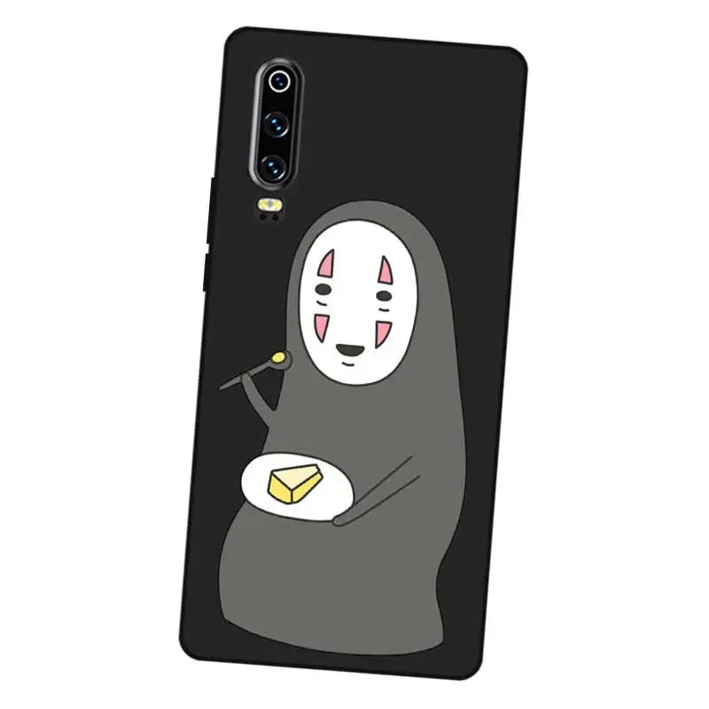 N357 No Face Man Черный силиконовый чехол для Huawei P8 P9 P10 P20 P30 Lite Pro P Smart Plus 2017 2019 |