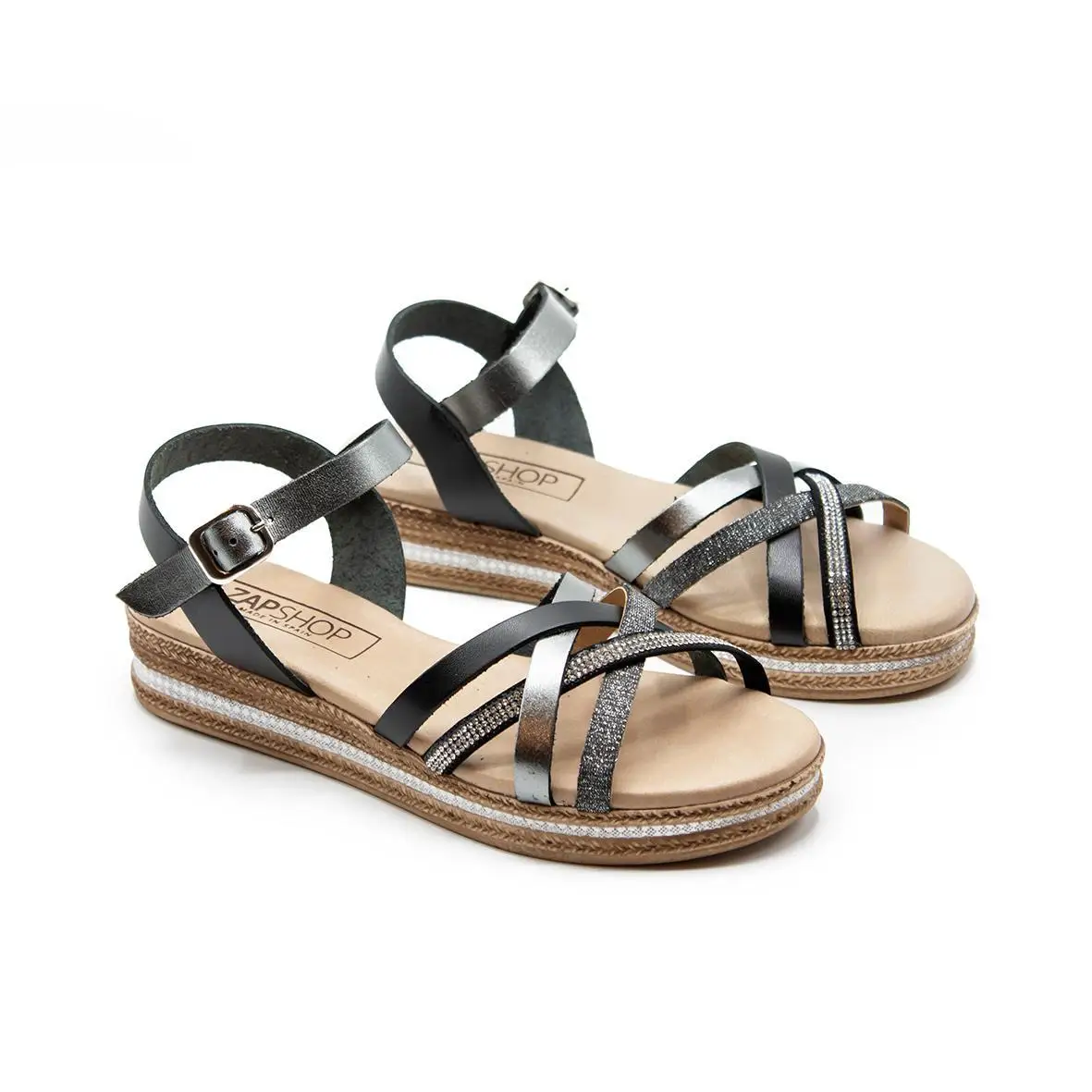 ZAPSHOP WOMEN SKIN FLAT сандалии кожа 100% сделано в Испании. Мод. ZP9512|Боссоножки и сандалии| |